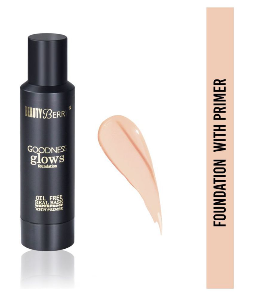     			Beauty Berry Goodness Glows Cream Foundation Real Base Water Proof Primer Medium 50 g