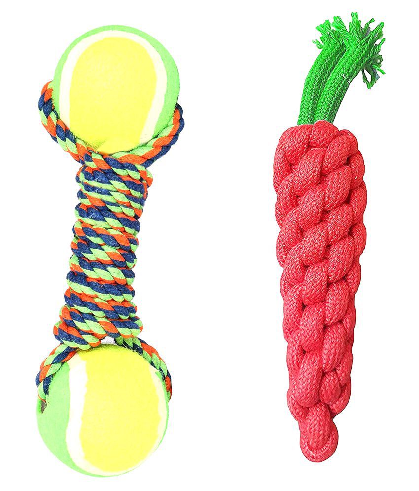     			Emily Pets Chew Toy Combo of Dumble Chew Toy Teether & Latex Non-Toxic Toys Rubber Ring Toy, Teether, Dog Toys & Puppy Toys Pack of 2 (Color May Vary) Combo 7