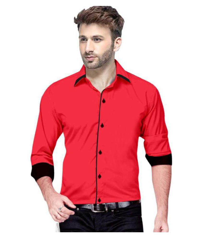     			P&V CREATIONS - Pink Cotton Slim Fit Men's Casual Shirt (Pack of 1 )