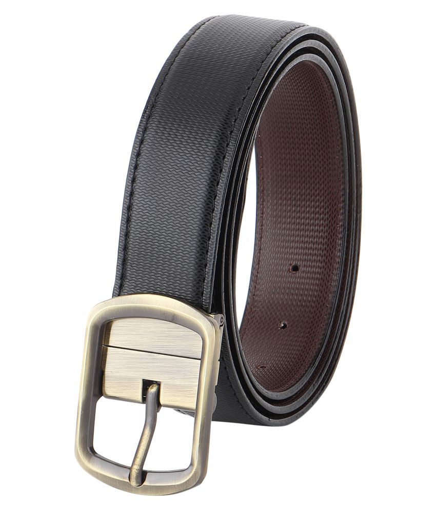     			Loopa - Black PU Men's Formal Belt ( Pack of 1 )