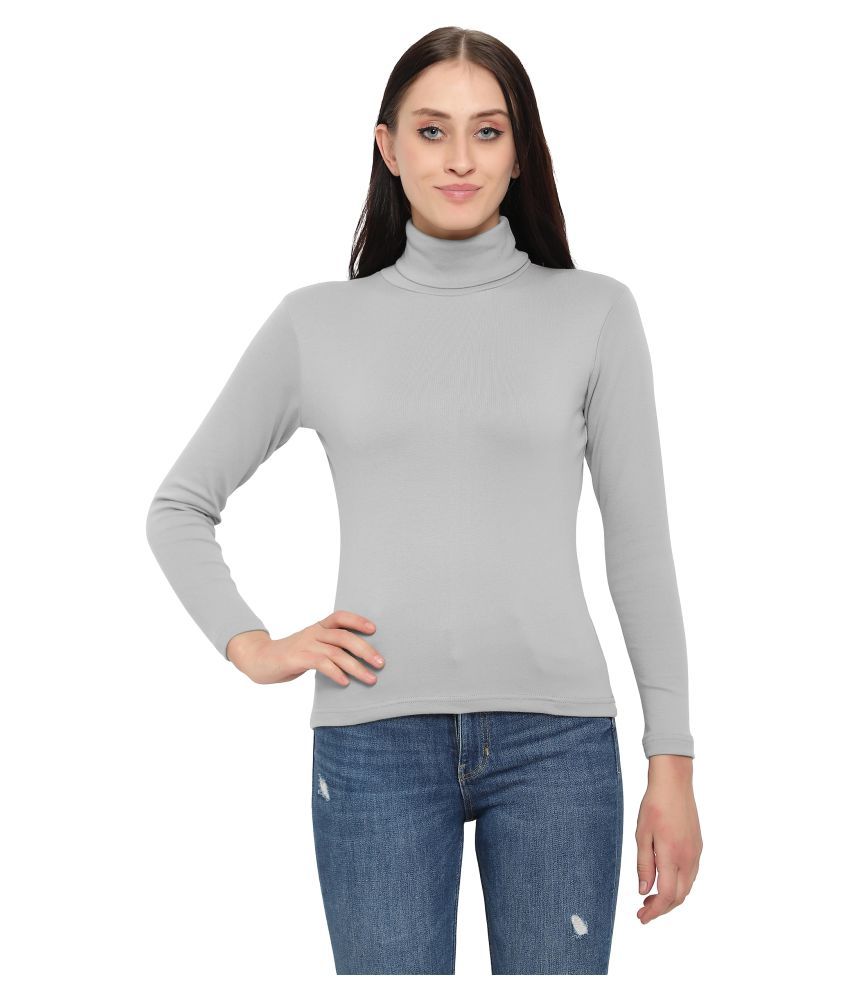 Diaz Cotton Grey Non Hooded Sweatshirt 