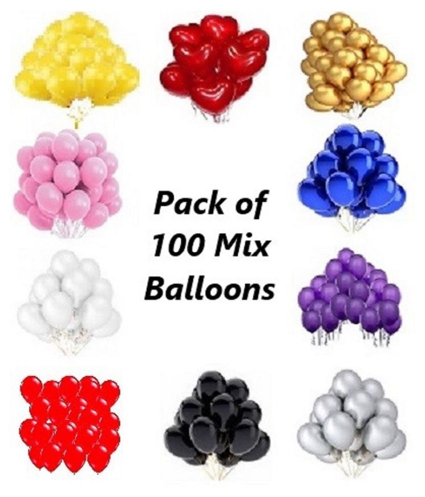 Buy GNGS Birthday / Anniversary Party Decoration Balloons-10 Balloons ...