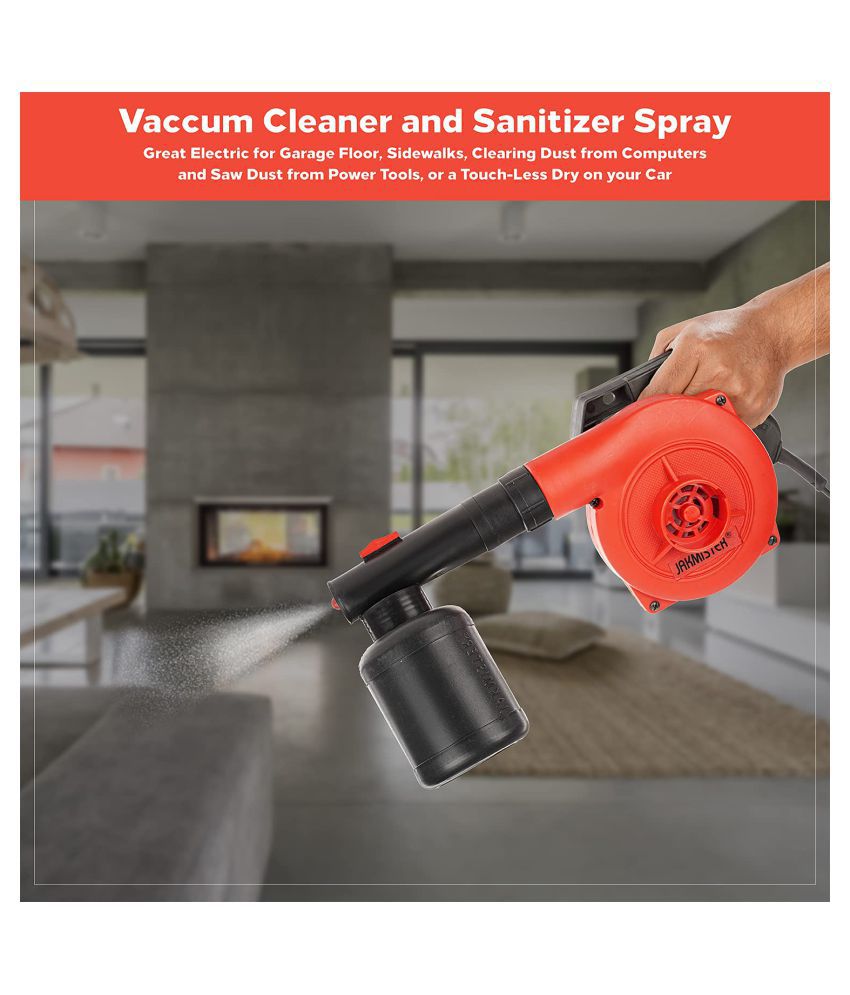     			Jakmister 3in1-900W-Variable Speed Water Blower/Sanitizer Machine/ Vacuum Cleaner/ Paint Sprayer/Air Blower Machine Dust Cleaner(Anti-Vibration) Unbreakable Multi-Purpose