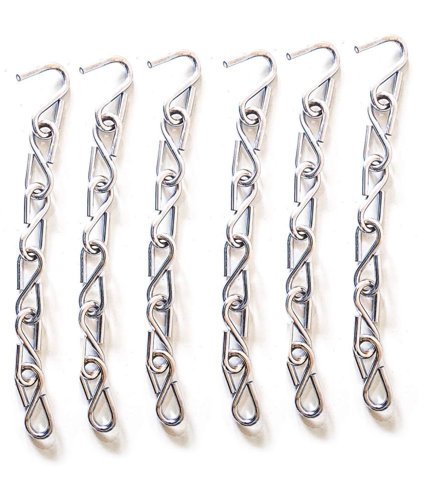     			Laxmi Zula Swing S Hook Metal Links Chain(Pack of 6) 6 Hand Tool