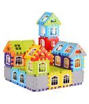 FRATELLI Building Blocks for Kids - Certified European Safety Standards 90 Pcs Mega Jumbo Happy Home House Building Blocks with Attractive Windows and Smooth Rounded Edges