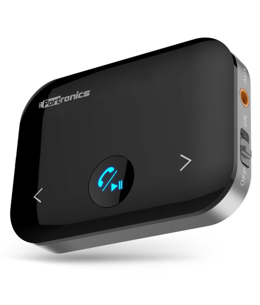 Portronics Auto 14:Wireless Audio Adapter ,Black (POR 1153)