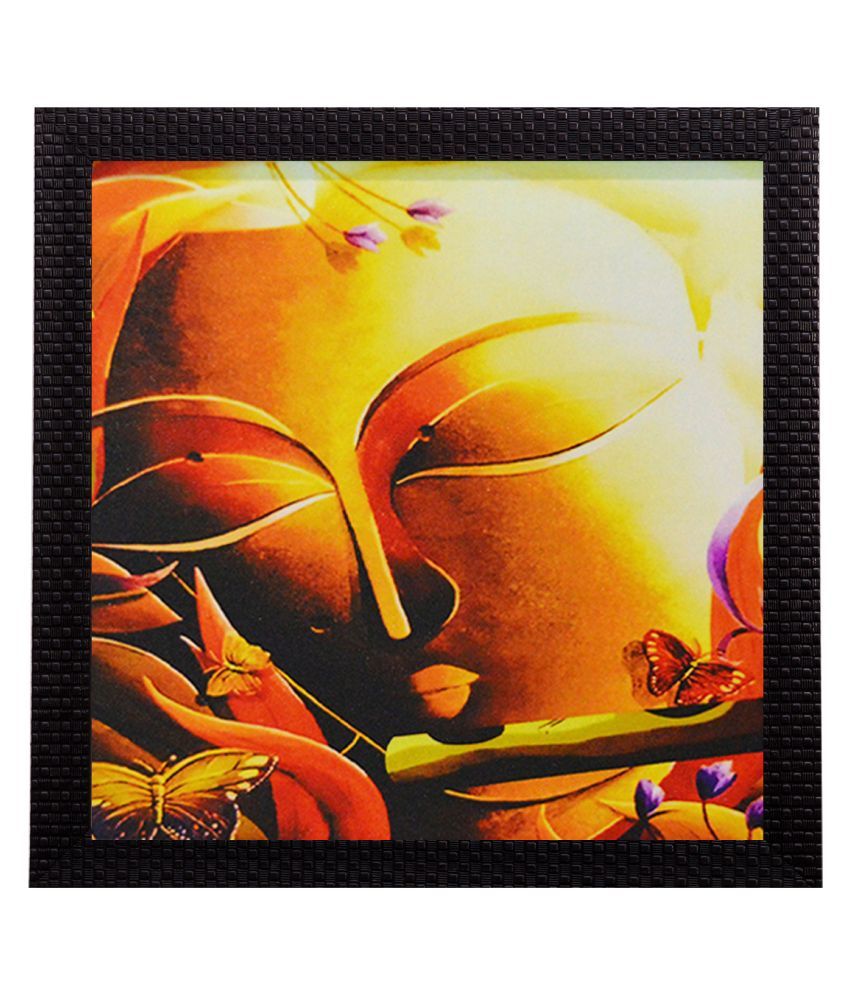     			eCraftIndia Laughing Buddha Design Satin Matt Texture UV Art Painting