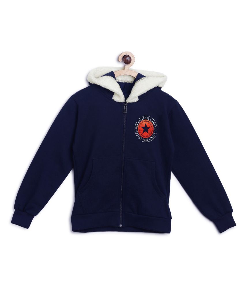     			Fashionable Navy Blue color hooded sweatshirts for Kids