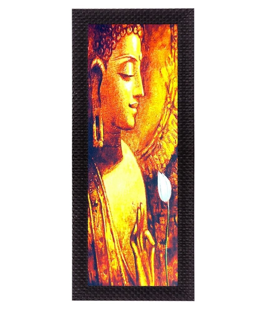     			eCraftIndia Lord Buddha Satin Matt Texture UV Art Painting