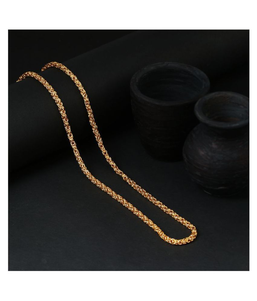     			Sukkhi Charming Gold Plated Byzantine Chain for Men