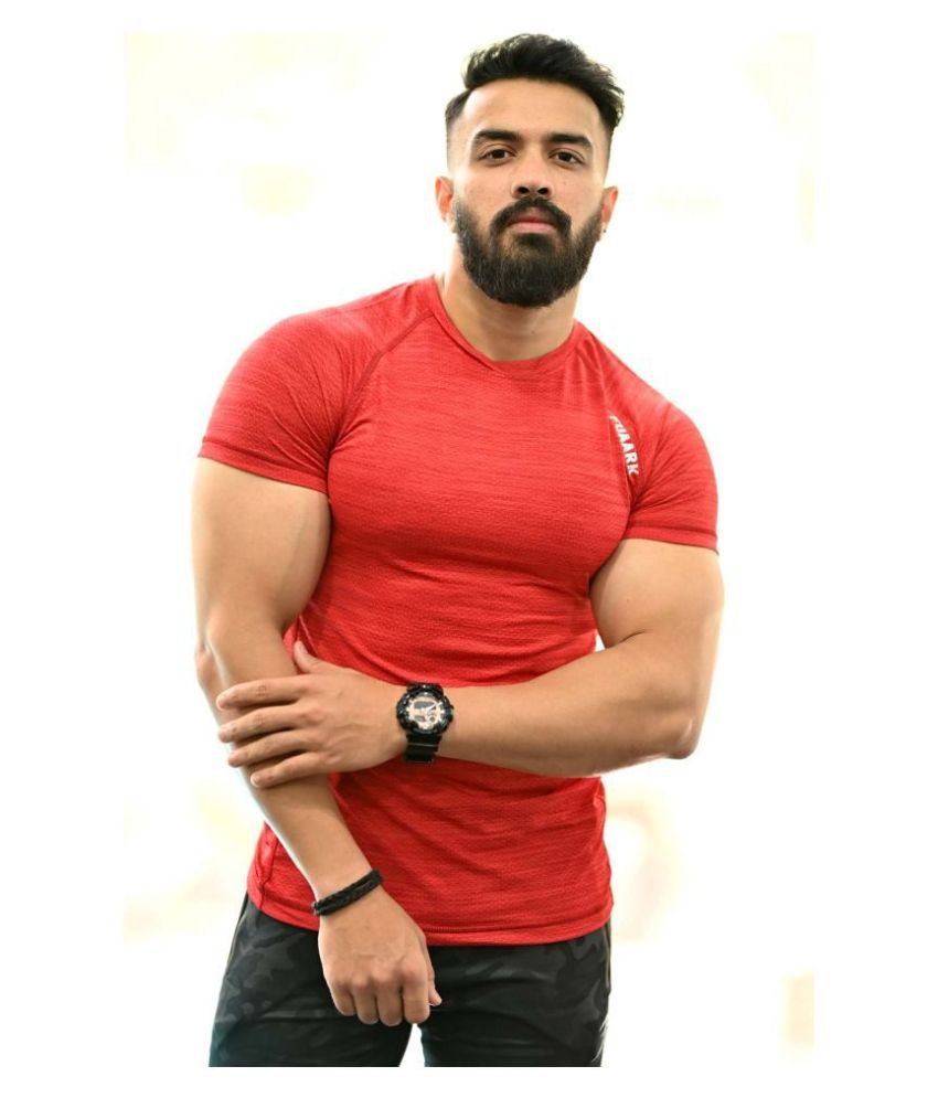     			Fuaark - Red Polyester Regular Fit Men's Sports T-Shirt ( Pack of 1 )