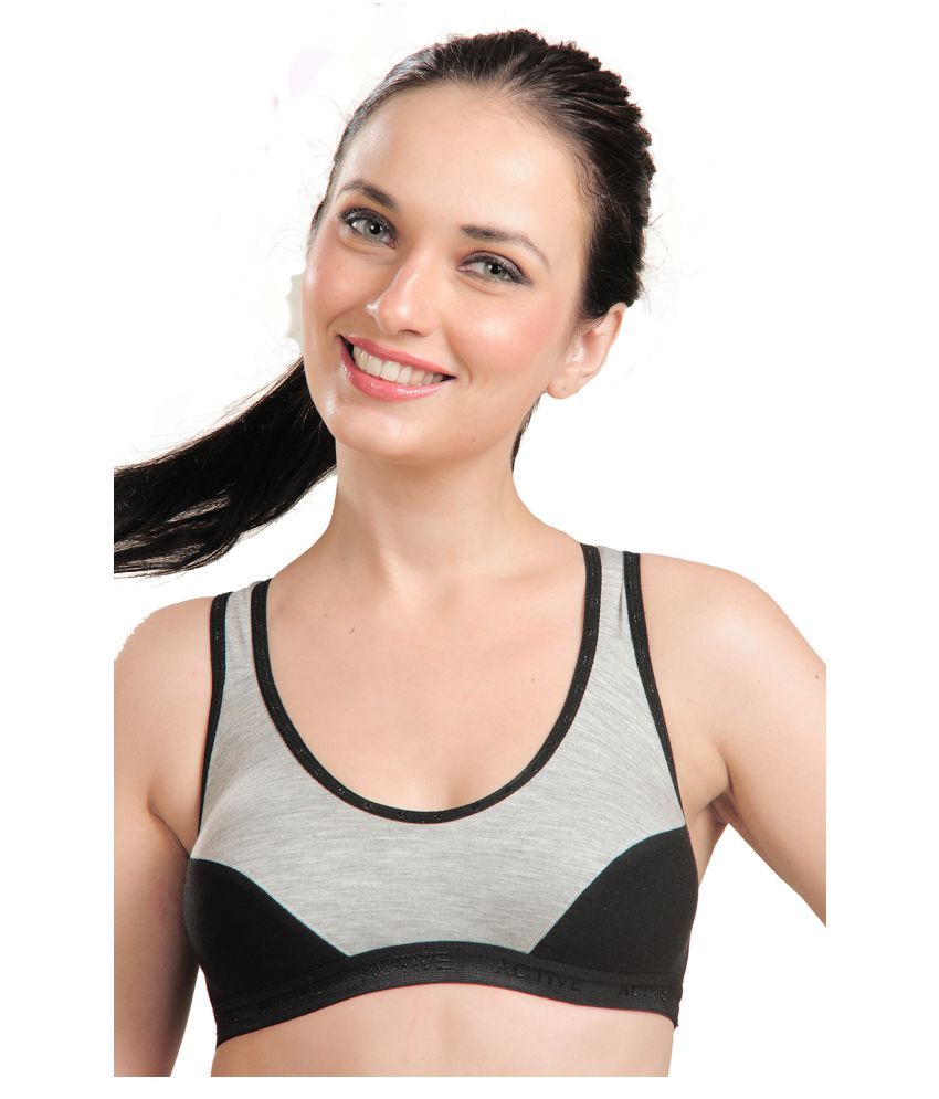     			Madam Cotton Lycra Non Padded Women's Racerback bra ( Black )