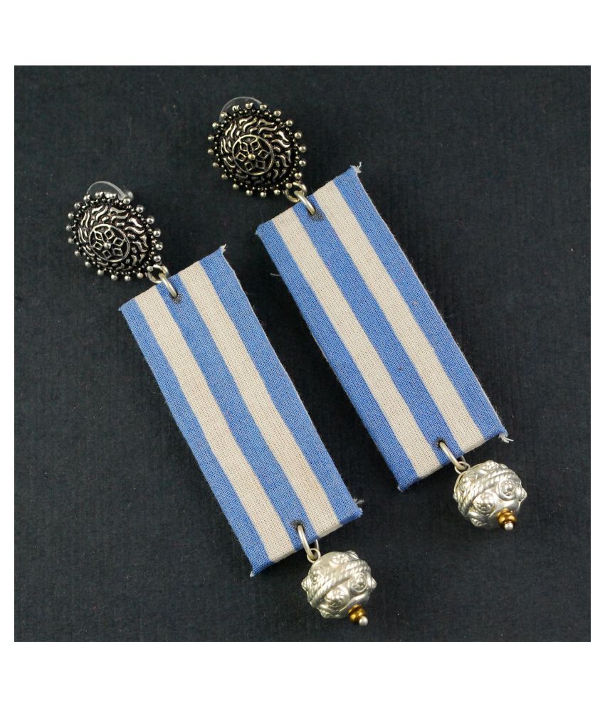 Blue And White  Earring