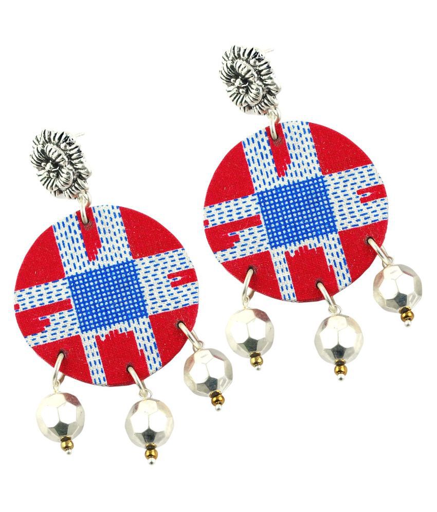 Red And Blue Earring