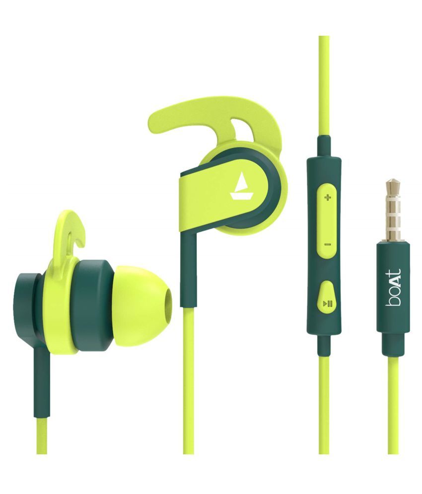     			boAt Bassheads 242 in Ear Wired Earphones with Mic(Green)