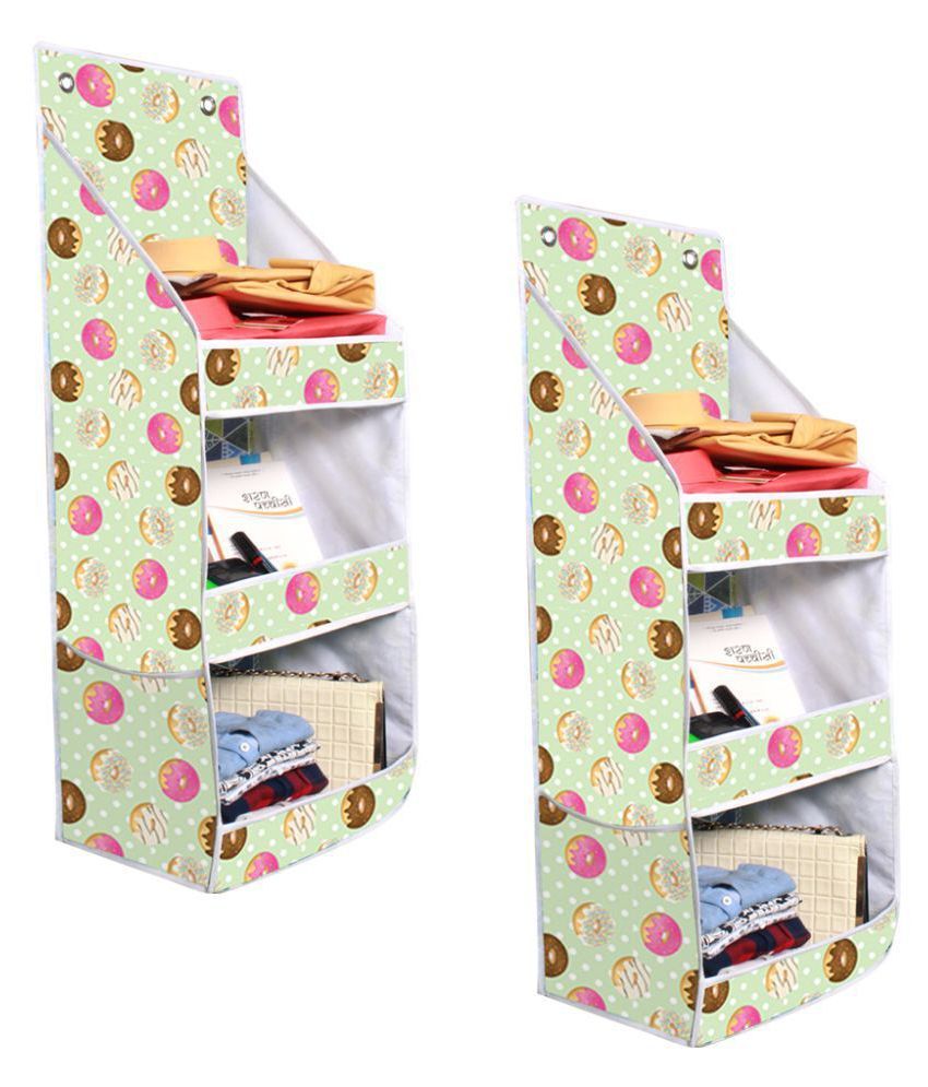     			Fun Hanging Rack with Folding Wall Hanging Shelves (Pack of 2)