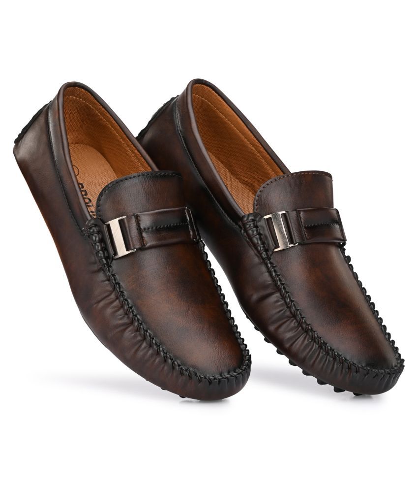     			Prolific - Brown Men's Slip on loafers