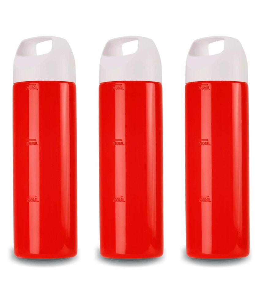     			Oliveware - Red Water Bottle 750 mL ( Set of 3 )
