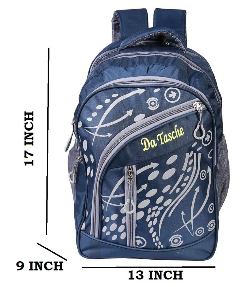 Da Tasche Navy Blue 35 Ltrs School Bag for Boys & Girls
