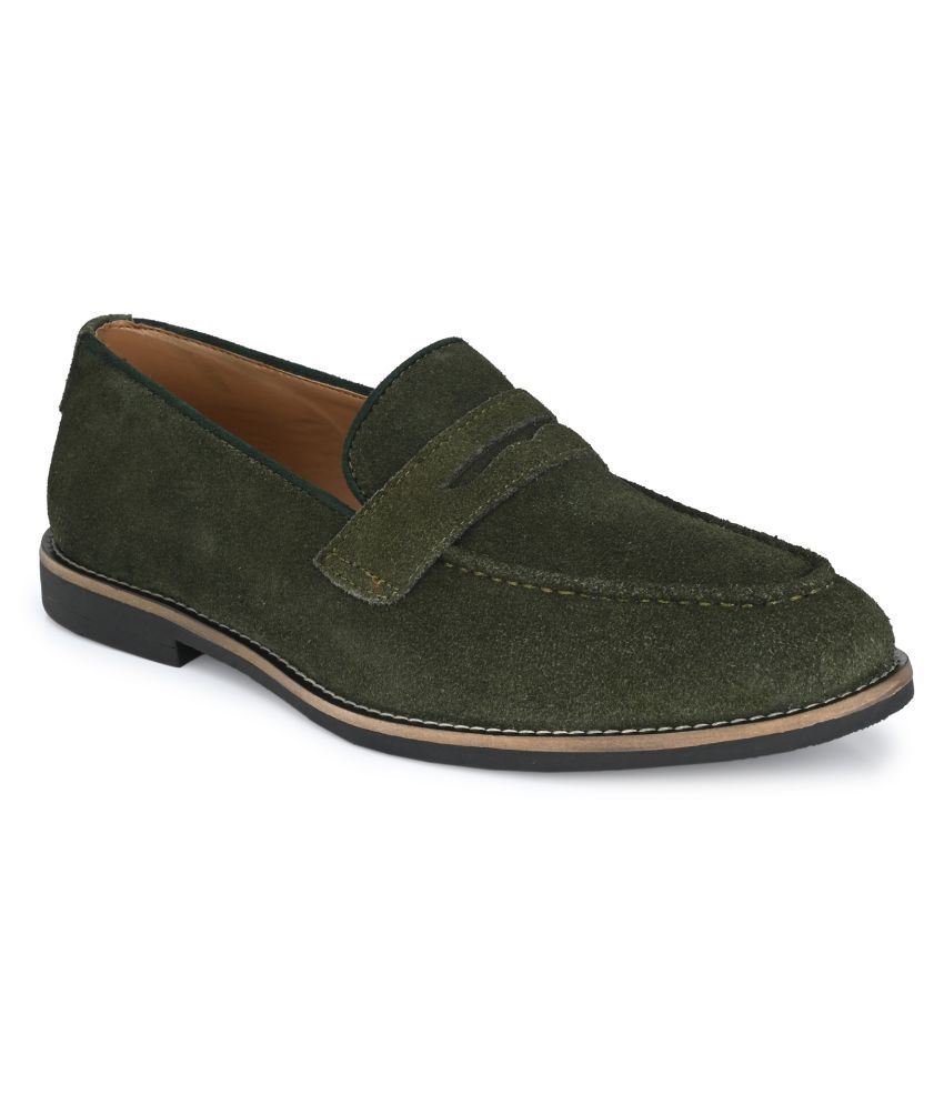     			Big Fox Green Loafers