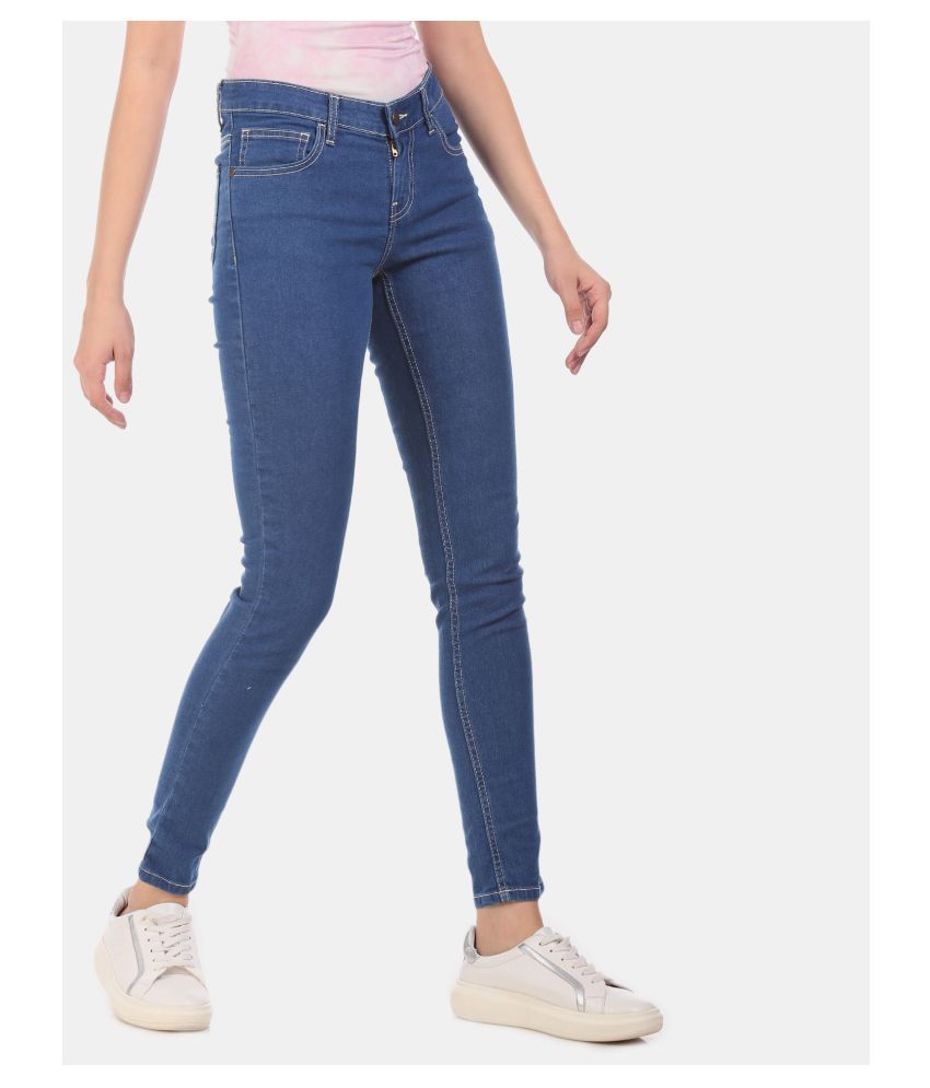 Buy Newport Cotton Jeans - Blue Single 