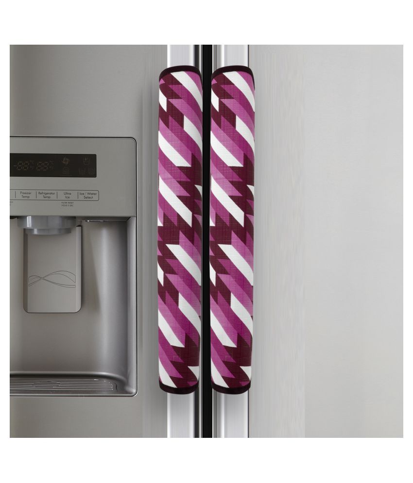     			Wishland Set of 2 PVC Purple Fridge Handle Cover