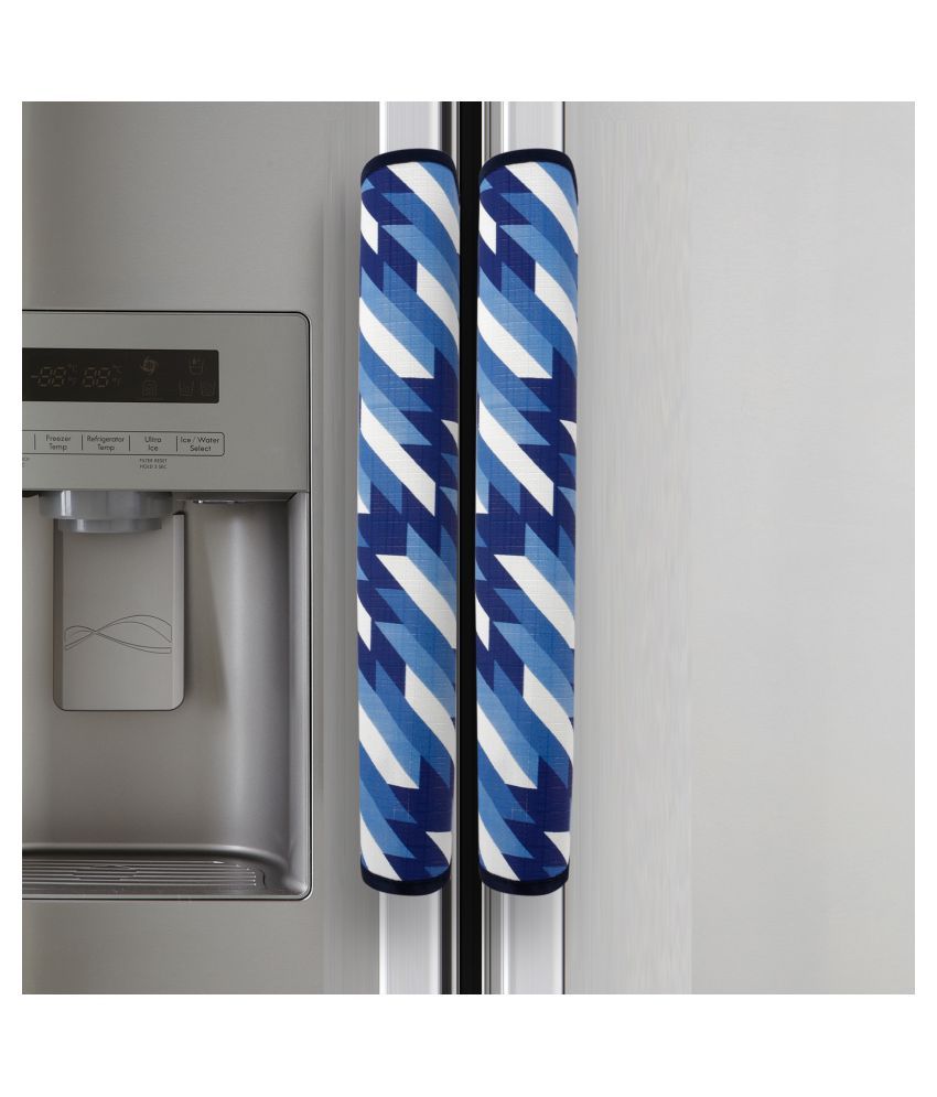     			Wishland Set of 2 PVC Blue Fridge Handle Cover