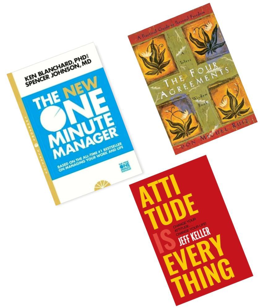    			The Four Agreements +The New One Minute Manager +Attitude Is Everything Paperback (English)