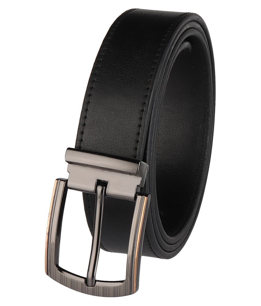     			Loopa Black PU Formal Belt Pack of 1