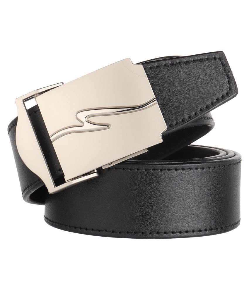     			Loopa Black PU Formal Belt Pack of 1