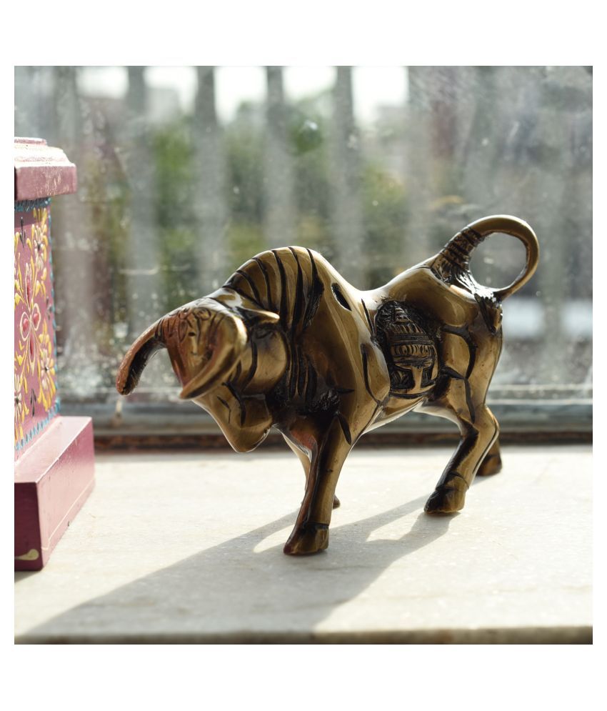     			eCraftIndia Brass Kamdhenu Cow Sculpture