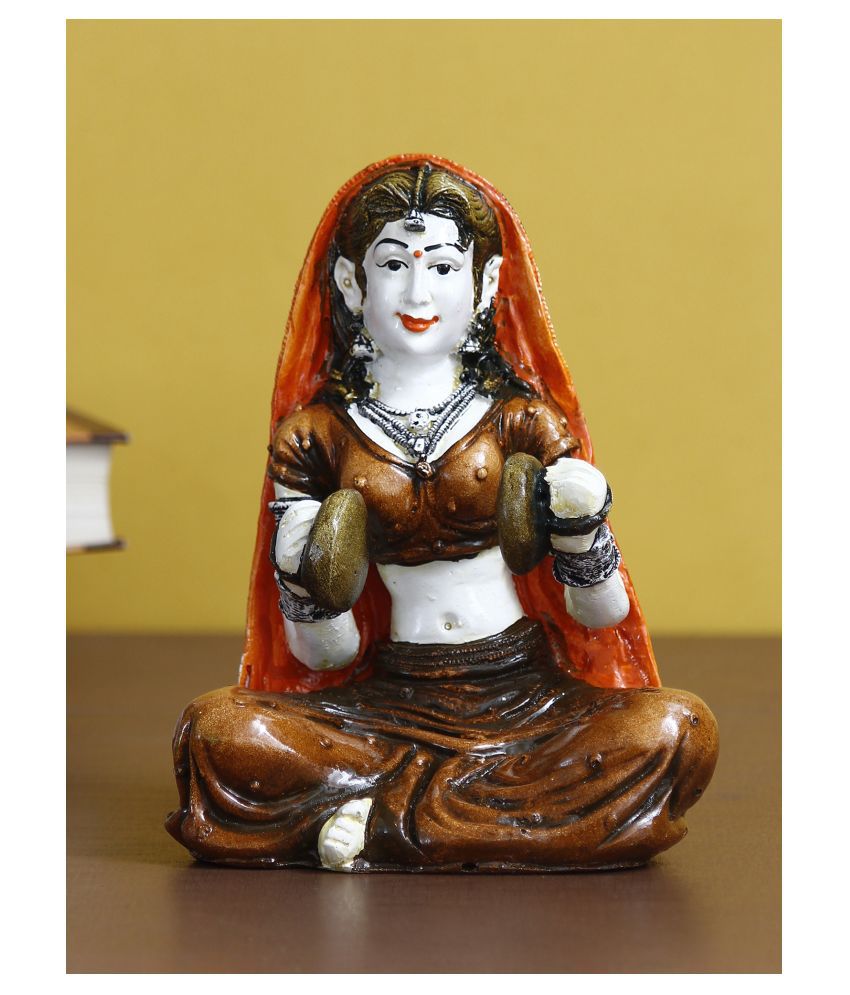     			eCraftIndia Red Polyresin Figurines - Pack of 1