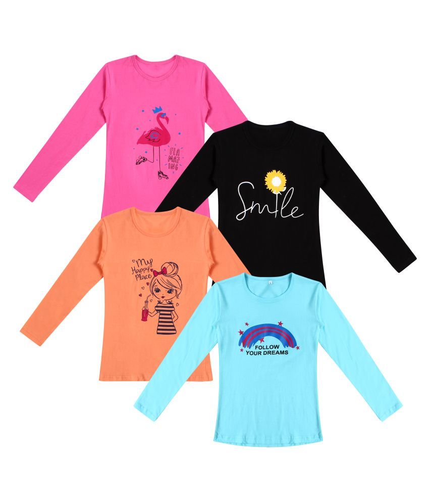     			Diaz Girls 100% Cotton T-Shirts ( Multi )