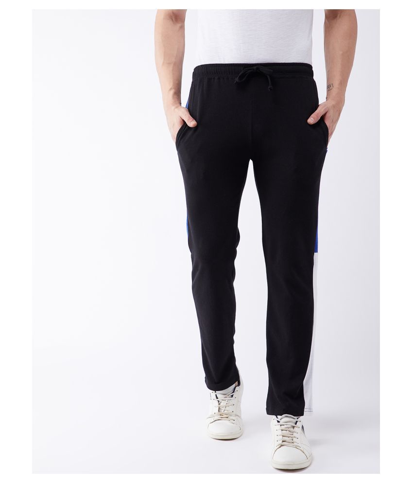     			Gritstones Black Regular -Fit Flat Trousers Single