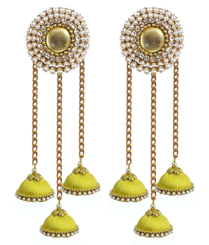     			Silk thread stud with base earring jhumka for women and girls
