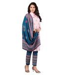 shree jeenmata collection - Pink Straight Rayon Women's Stitched Salwar Suit ( Pack of 1 )