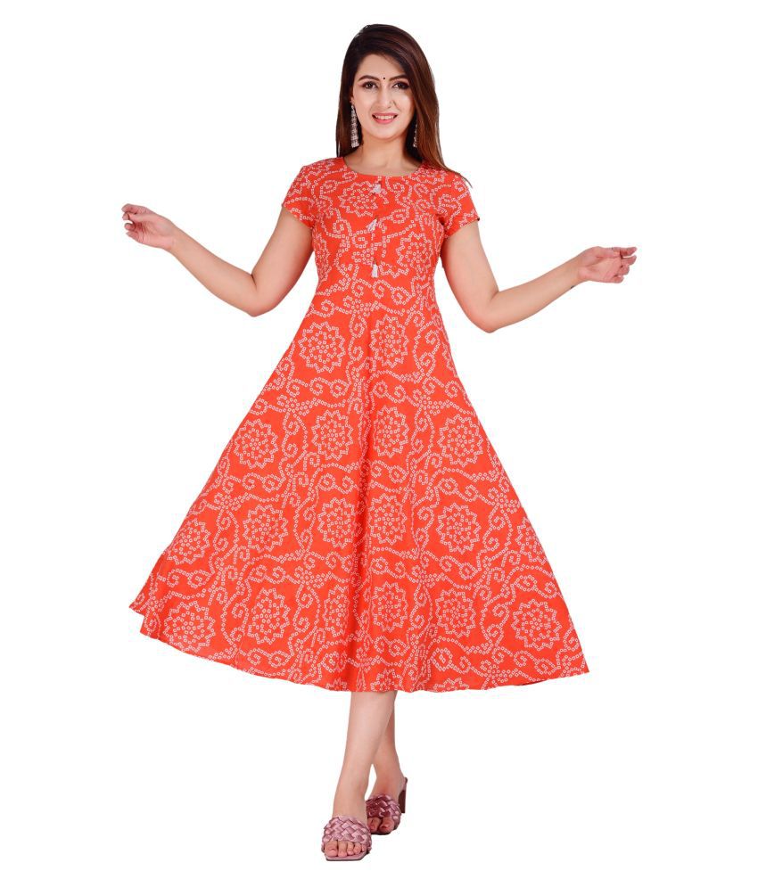 Arihant Online Services Green Rayon Anarkali Kurti   Buy Arihant Online  Services Green Rayon Anarkali Kurti  Online at Best Prices in India on  Snapdeal