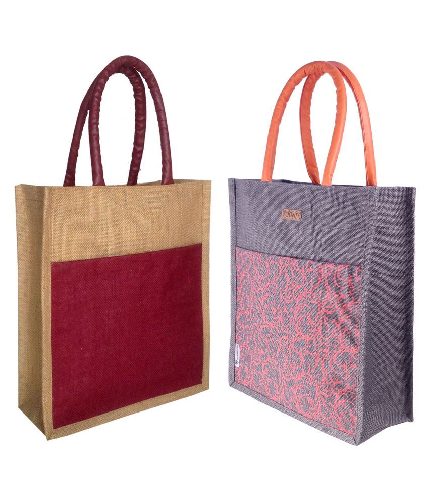     			Foonty Multi Lunch Bags - 2 Pcs