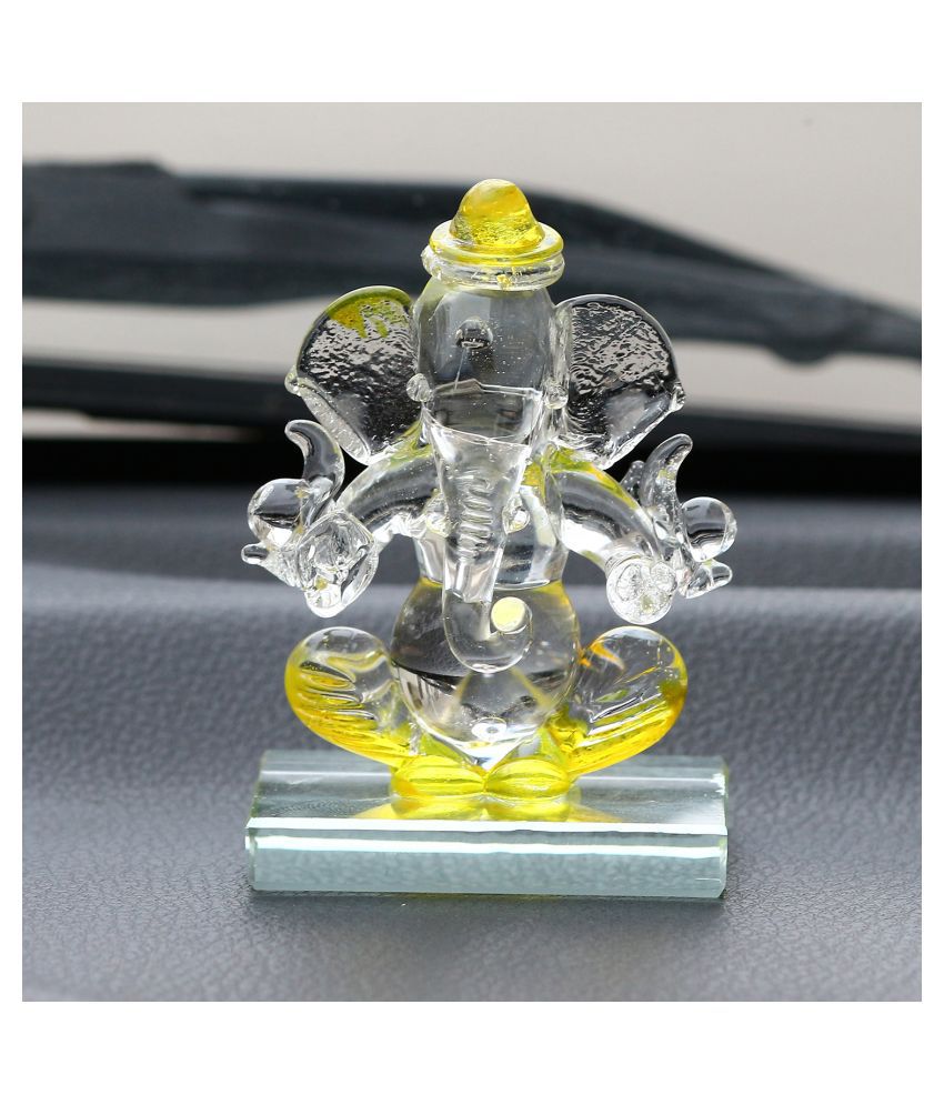     			eCraftIndia Showpiece Crystal Ganesha Idol 6 x 4 cms Pack of 1