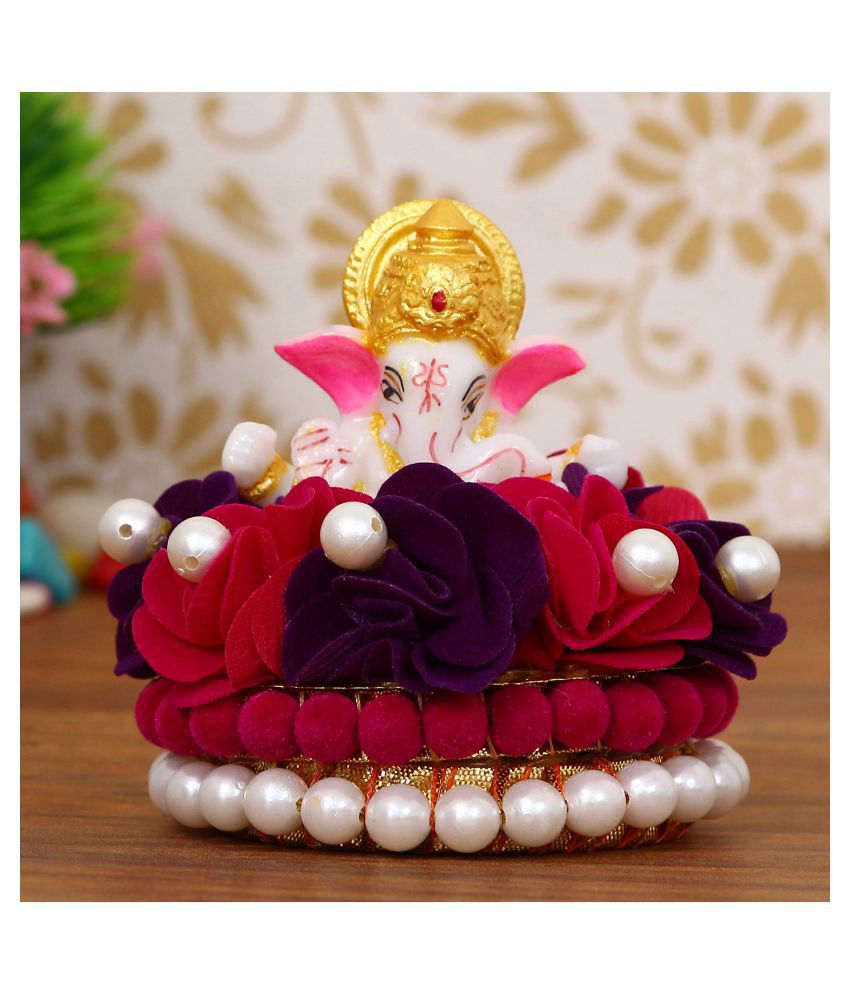     			eCraftIndia Showpiece Resin Ganesha Idol 10 x 10 cms Pack of 1
