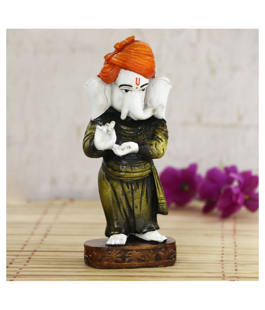     			eCraftIndia Showpiece Resin Ganesha Idol 7 x 7 cms Pack of 1