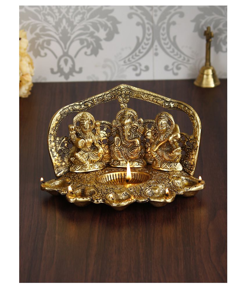     			eCraftIndia Showpiece Steel Ganesha Idol 22 x 14 cms Pack of 1