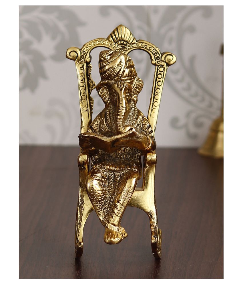     			eCraftIndia Showpiece Steel Ganesha Idol 6 x 10 cms Pack of 1