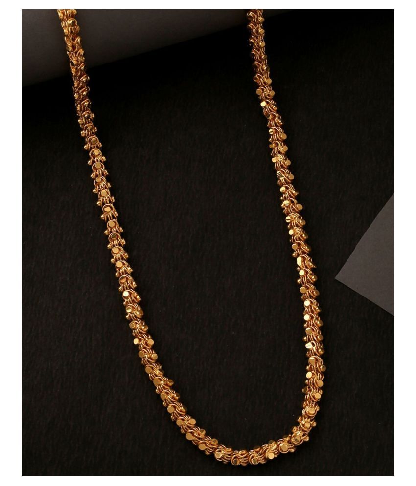     			Happy Stoning South Indian Inspired Hand crafted chandramukhi style chain (24 inch)