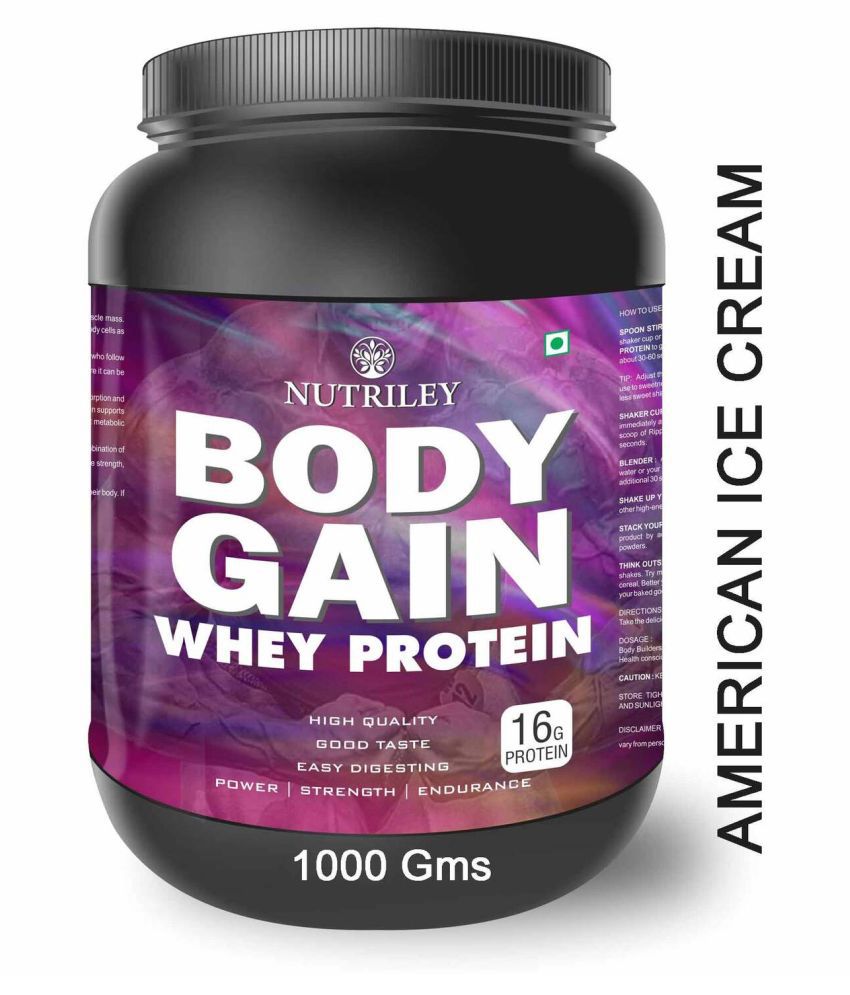     			Nutriley Whey Protein for Weight Gain & Muscle Mass Gainer 1000 gm