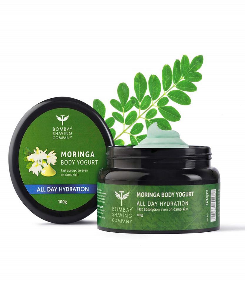 Bombay Shaving Company Moringa Body Yogurt With Shea Butter | Suitable for All Skin Types | All-Day Moisturization with Non-Sticky Hydration (100g)