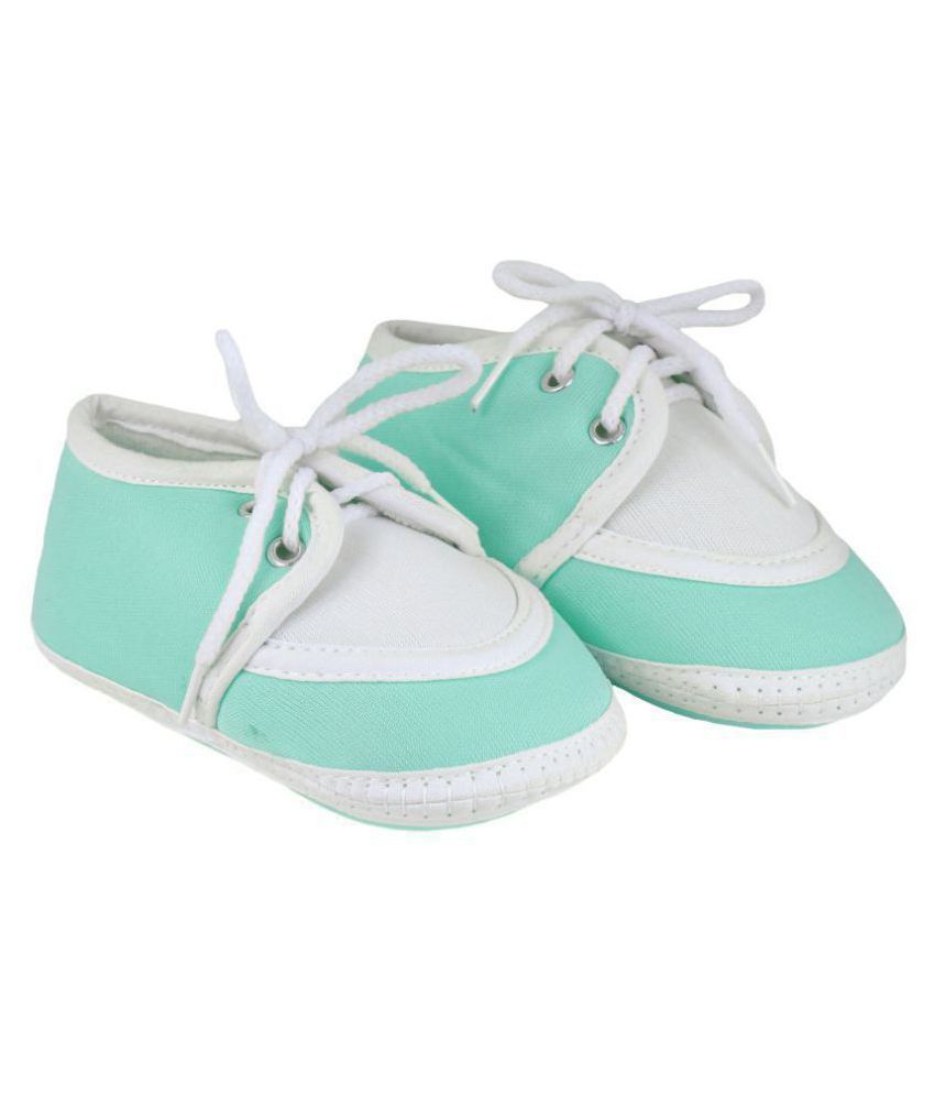     			Neska Moda Baby Boys & Girls Lace Mint Booties/Shoes for 0 to 12 Months Infants-BT89