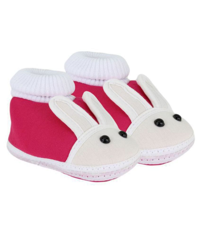 NeskaModa Baby Boys & Girls Pink Booties/Shoes for 0 to 12 Months Infants-SK147
