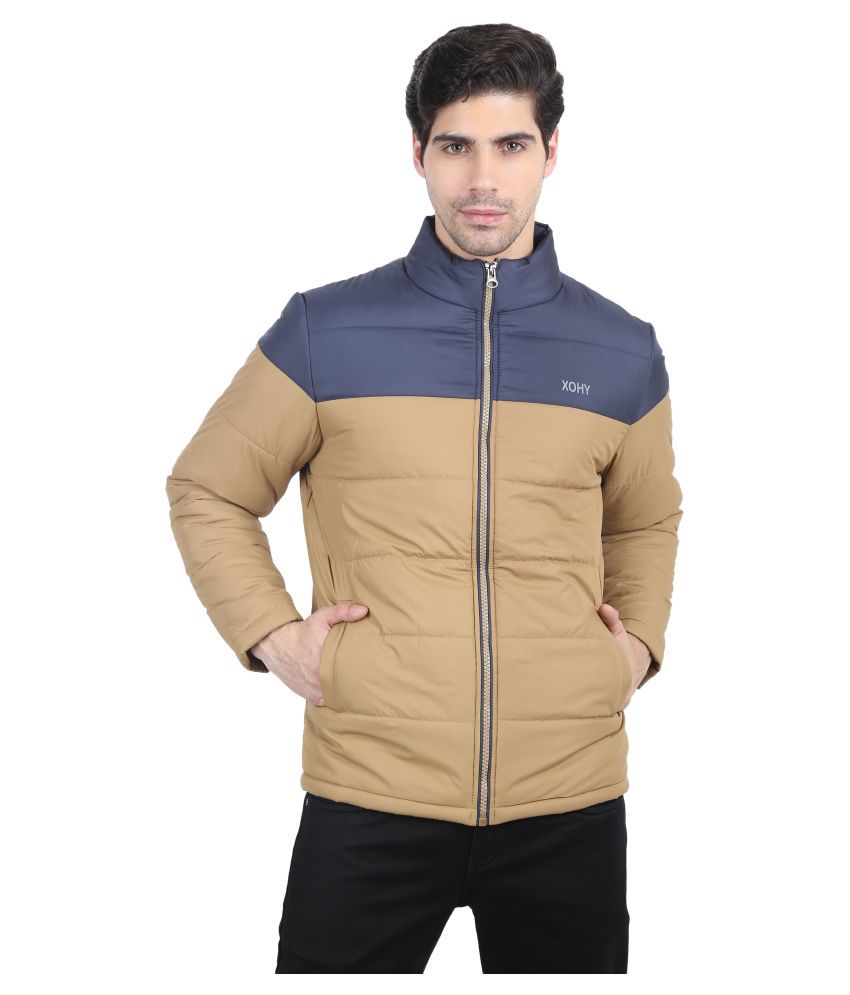    			xohy Beige Casual Jacket