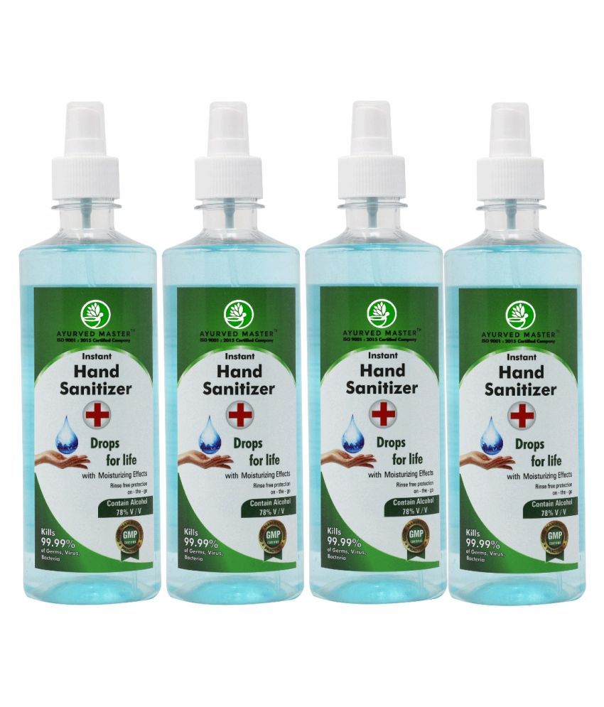     			AYURVED MASTER Sanitizers 500 mL Pack of 4